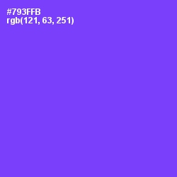 #793FFB - Purple Heart Color Image