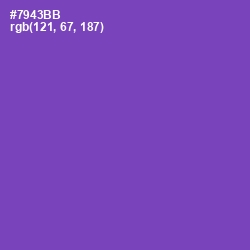 #7943BB - Studio Color Image