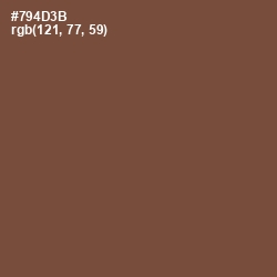 #794D3B - Old Copper Color Image