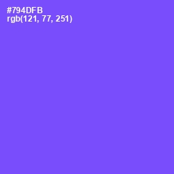 #794DFB - Moody Blue Color Image