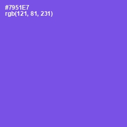 #7951E7 - Fuchsia Blue Color Image