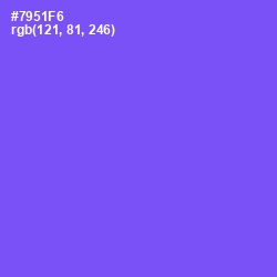 #7951F6 - Moody Blue Color Image