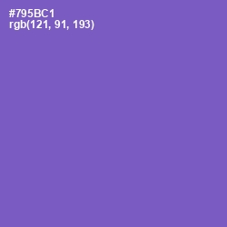 #795BC1 - Fuchsia Blue Color Image