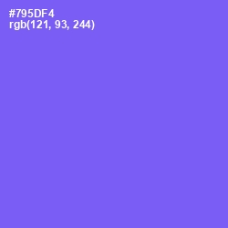 #795DF4 - Moody Blue Color Image