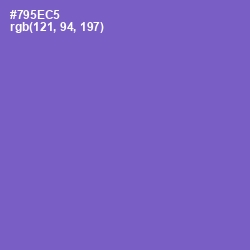 #795EC5 - Fuchsia Blue Color Image