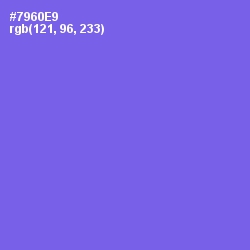 #7960E9 - Moody Blue Color Image