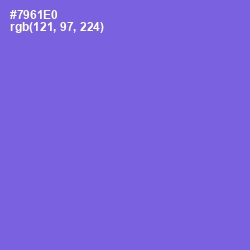 #7961E0 - Moody Blue Color Image