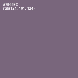 #79657C - Old Lavender Color Image