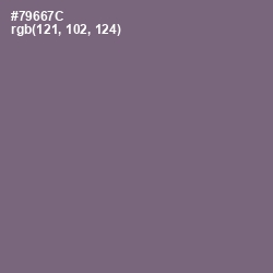 #79667C - Old Lavender Color Image