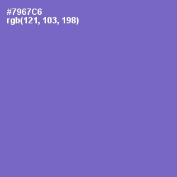 #7967C6 - Blue Marguerite Color Image