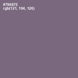 #79687E - Old Lavender Color Image