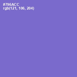 #796ACC - Blue Marguerite Color Image