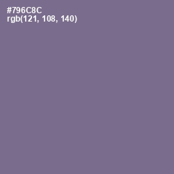 #796C8C - Rum Color Image