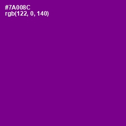 #7A008C - Purple Color Image