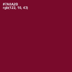 #7A0A2B - Claret Color Image