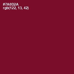 #7A0D2A - Claret Color Image