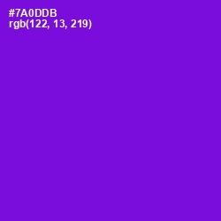 #7A0DDB - Purple Heart Color Image