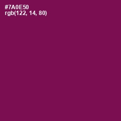 #7A0E50 - Pompadour Color Image