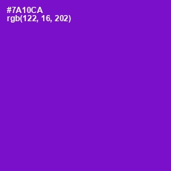 #7A10CA - Purple Heart Color Image