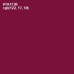 #7A113B - Claret Color Image