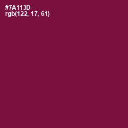 #7A113D - Claret Color Image