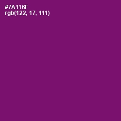 #7A116F - Finn Color Image