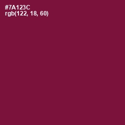 #7A123C - Claret Color Image