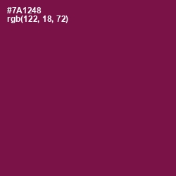 #7A1248 - Pompadour Color Image