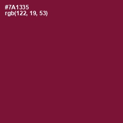 #7A1335 - Claret Color Image