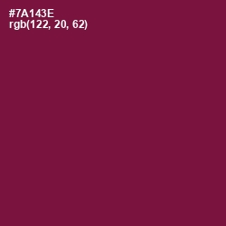 #7A143E - Claret Color Image