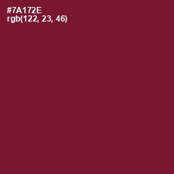 #7A172E - Claret Color Image
