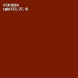 #7A1B04 - Kenyan Copper Color Image