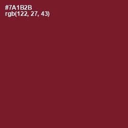 #7A1B2B - Claret Color Image