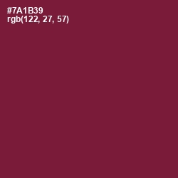 #7A1B39 - Claret Color Image