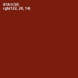 #7A1C0E - Kenyan Copper Color Image