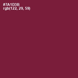 #7A1D3B - Claret Color Image