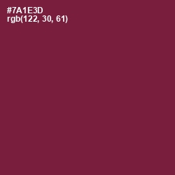 #7A1E3D - Claret Color Image