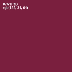 #7A1F3D - Claret Color Image