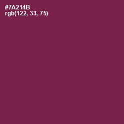 #7A214B - Tawny Port Color Image