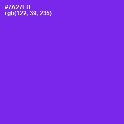 #7A27EB - Purple Heart Color Image