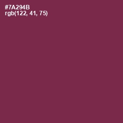 #7A294B - Tawny Port Color Image