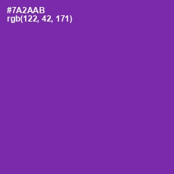 #7A2AAB - Royal Purple Color Image