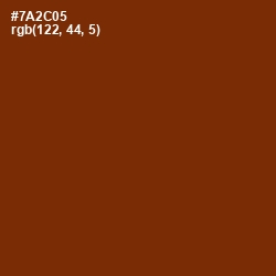 #7A2C05 - Red Beech Color Image