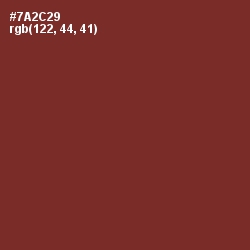 #7A2C29 - Buccaneer Color Image