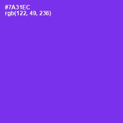 #7A31EC - Purple Heart Color Image