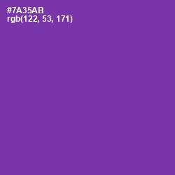 #7A35AB - Royal Purple Color Image