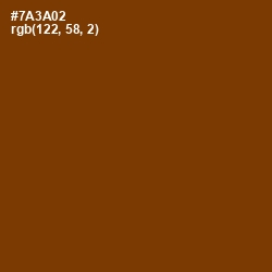 #7A3A02 - Red Beech Color Image