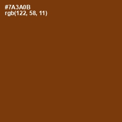 #7A3A0B - Red Beech Color Image