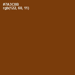 #7A3C0B - Peru Tan Color Image