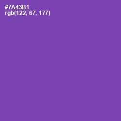 #7A43B1 - Studio Color Image
